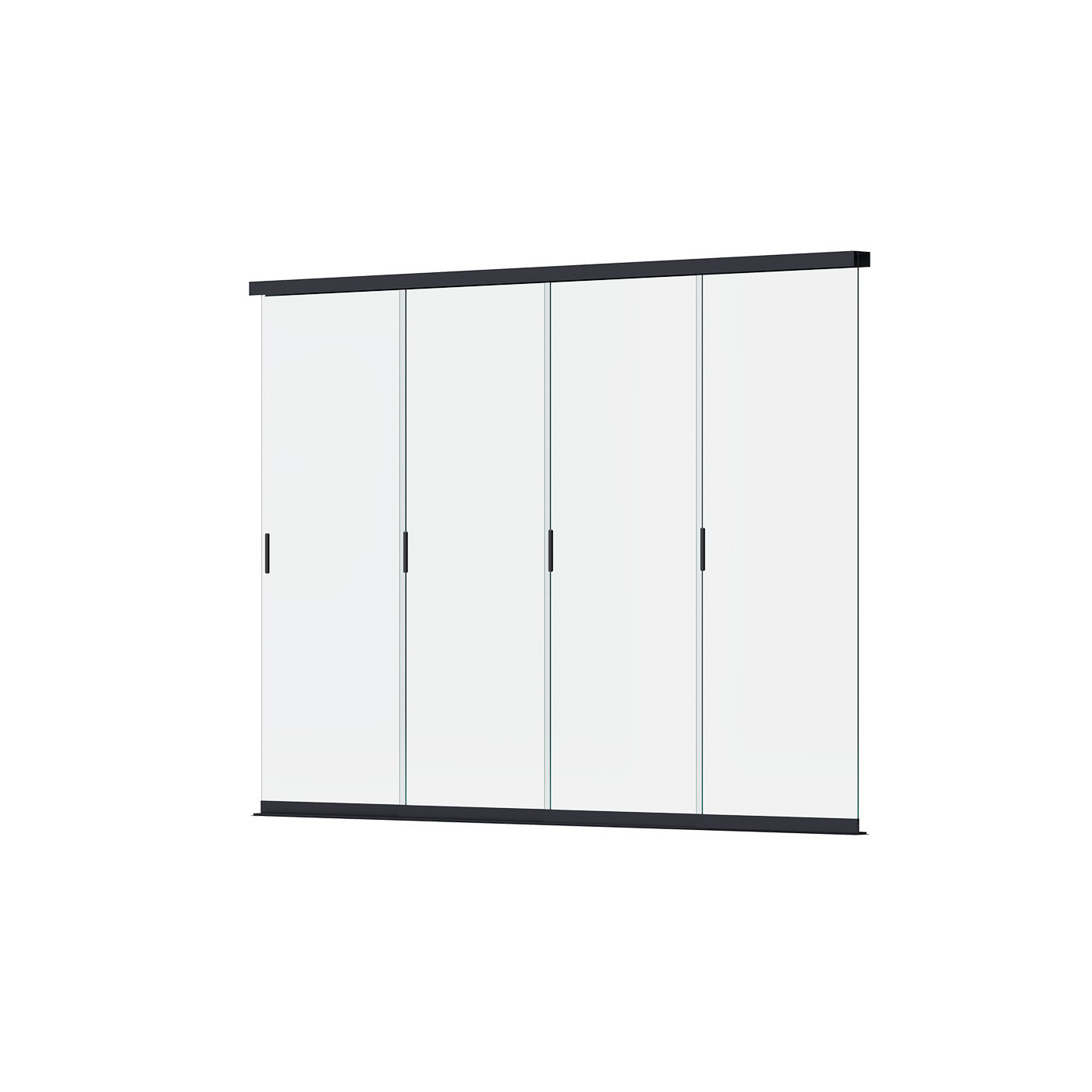 Ściana szklana przesuwna do pergoli 3.6m - Gutroof