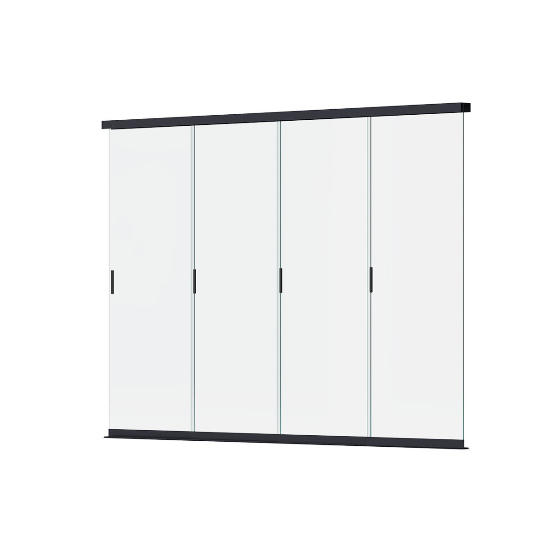 Ściana szklana przesuwna do pergoli 3.6m - Gutroof