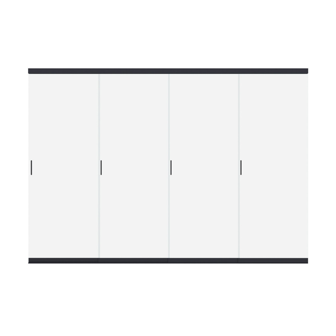 Szklany panel przesuwny z szkła hartowanego, ochrona przed wiatrem i owadami