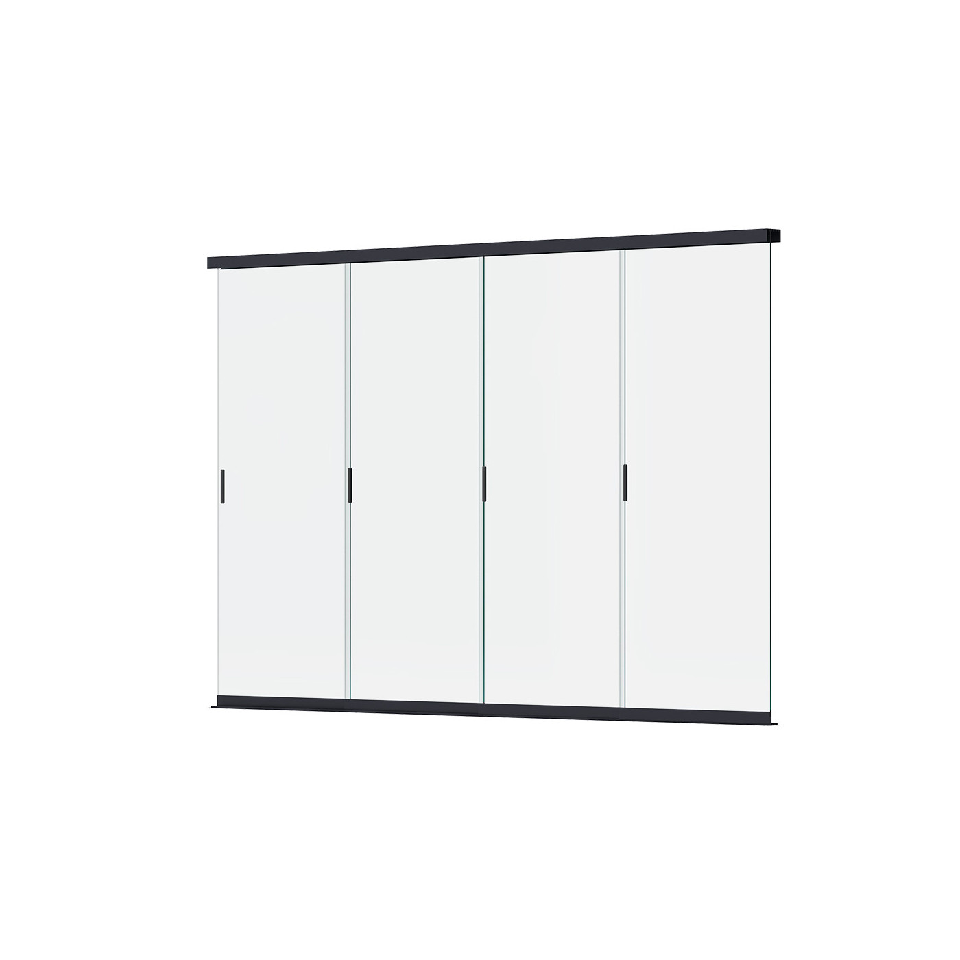 hartowany panel szklany w kolorze antracytowym chroniący przed niekorzystnymi warunkami pogodowymi