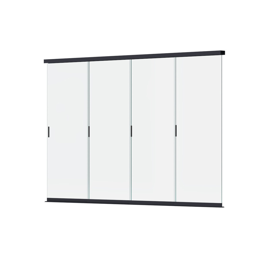 hartowany panel szklany w kolorze antracytowym chroniący przed niekorzystnymi warunkami pogodowymi