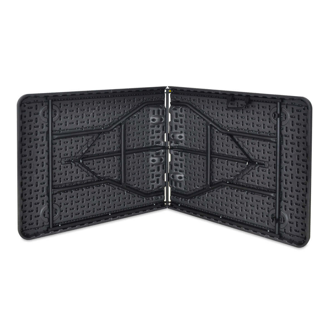 Widok na spód blatu stołu i ukryte nogi