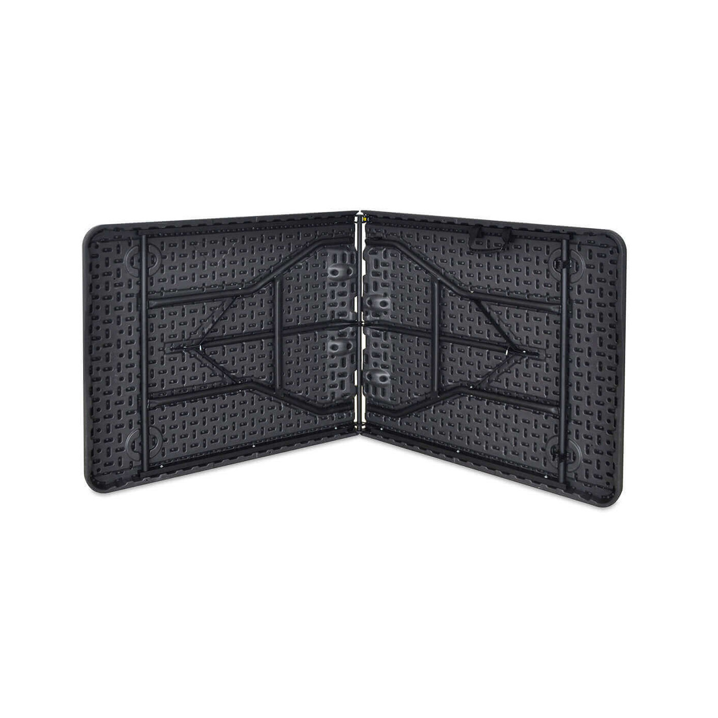 Widok na spód blatu i ukryte nogi