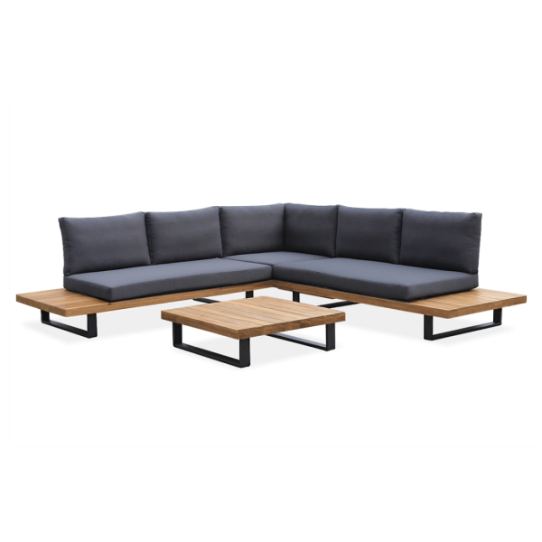 OSLO CAFFE CORNER SOFA ACACIA WOOD