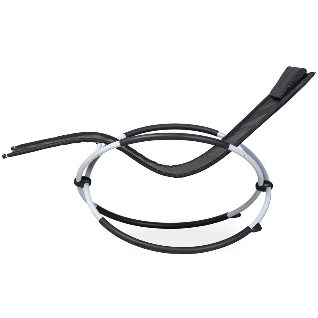 Bok wygodnej leżanki na ogród galaxy z możliwością bujania