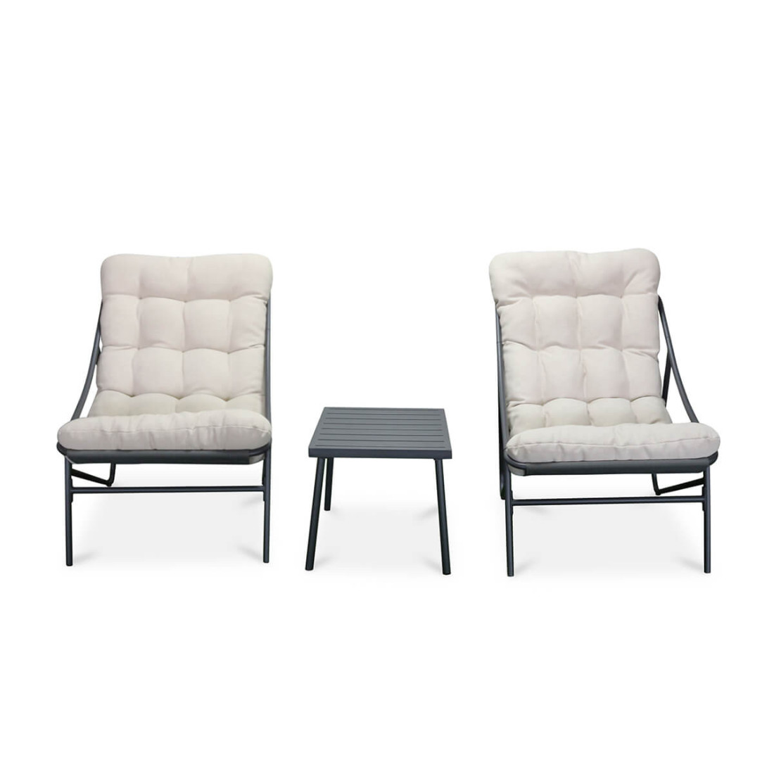 Zestaw mebli balkonowych Casper 2+1 Nature