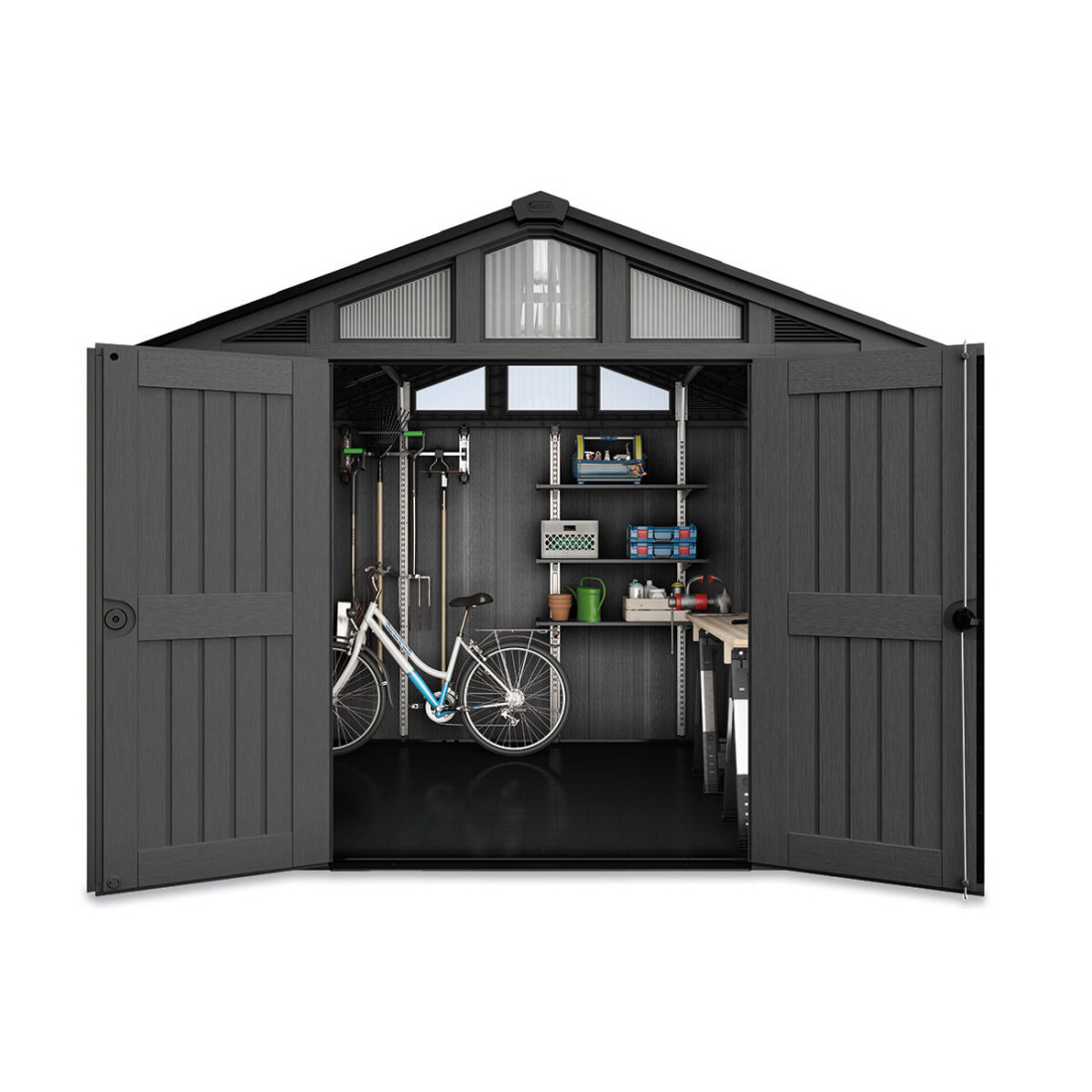STRONGHOLD SHED 10x8 DOMEK GREY