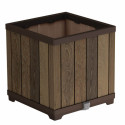 Kwadratowa donica Deco square Keter Walnut