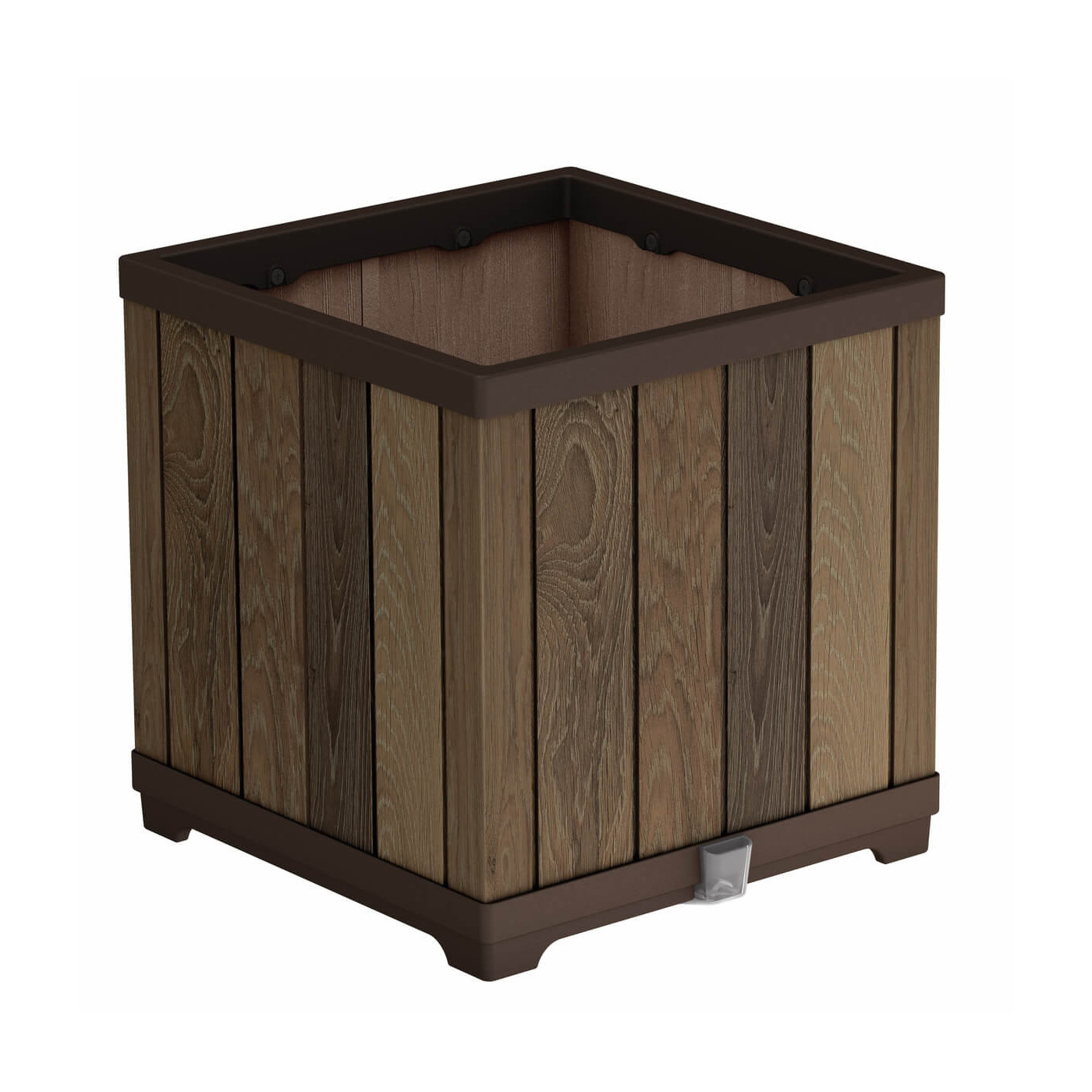 Kwadratowa donica Deco square Keter Walnut
