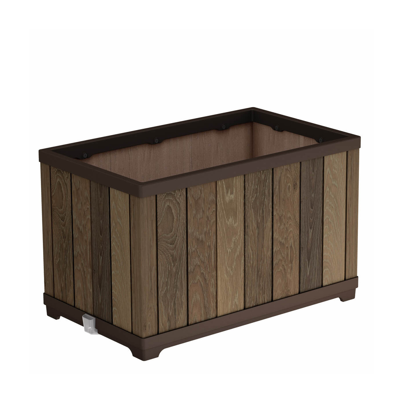 Prostokątna donica Deco rectangle Keter Walnut 