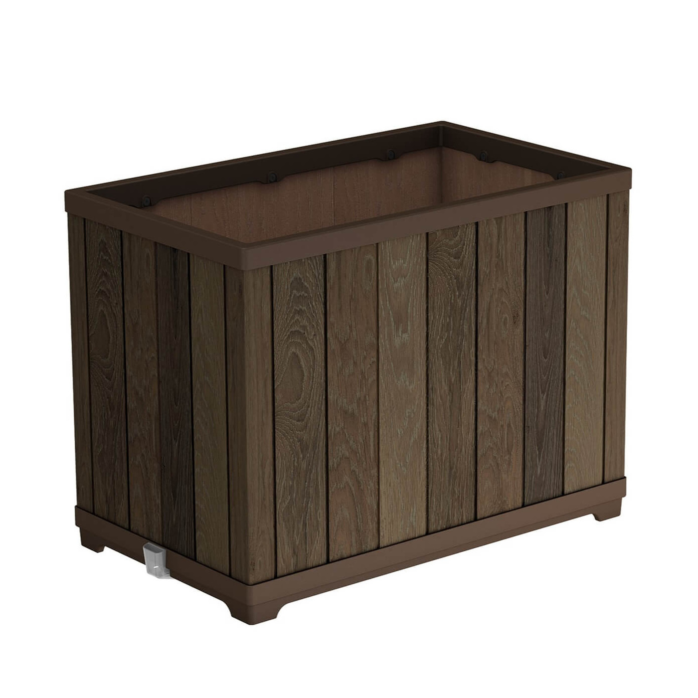 Wysoka donica Deco ractangle Keter Walnut