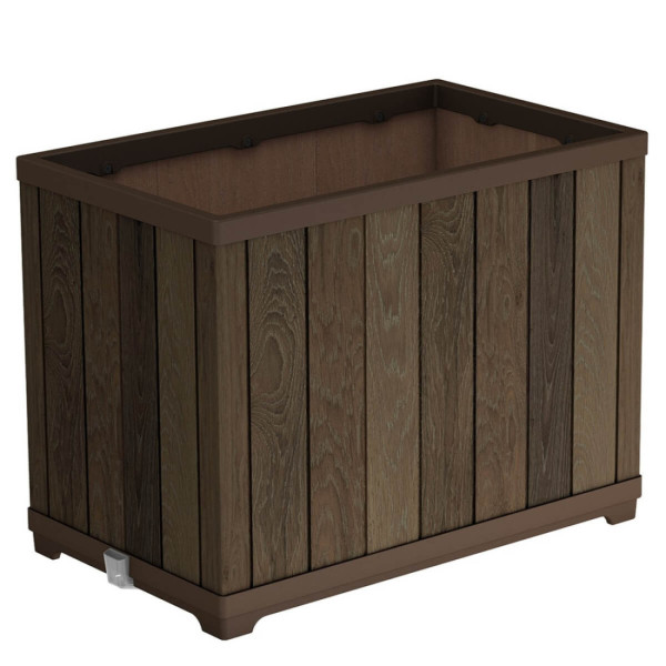 Wysoka donica Deco ractangle Keter Walnut