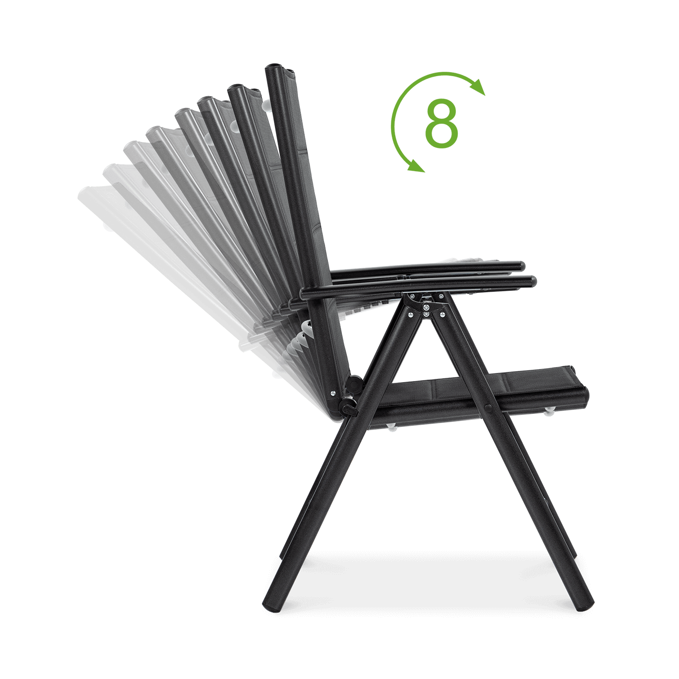 Możliwości ustawienia oparcia w krześle Sydney