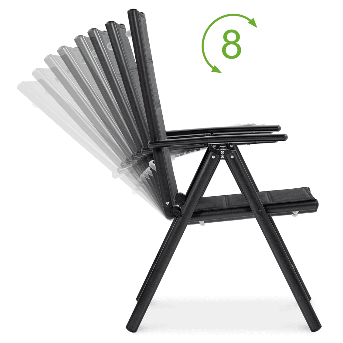 Możliwości ustawienia oparcia w krześle Sydney