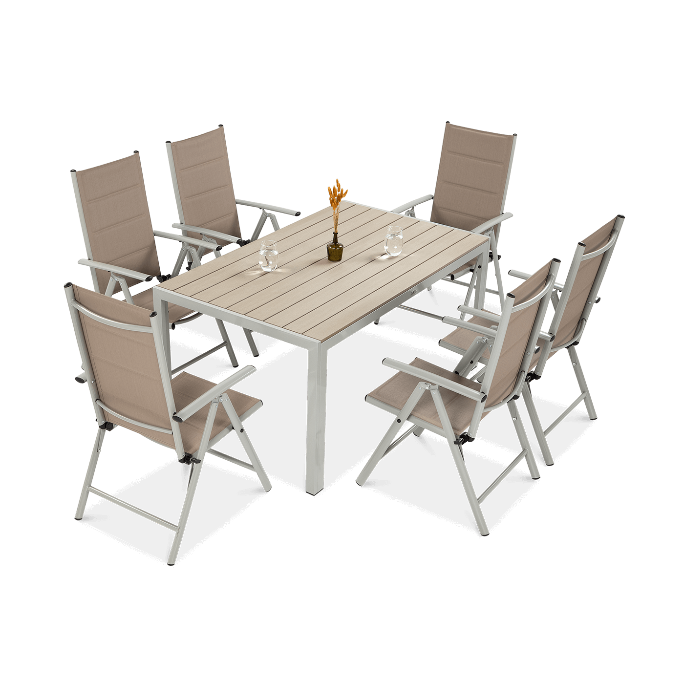 Zestaw ogrodowy SYDNEY Silver/Taupe