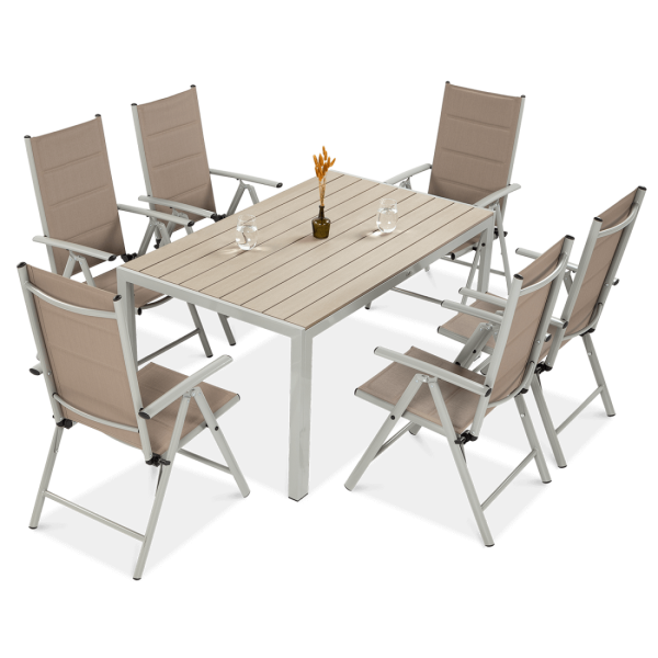 Zestaw ogrodowy SYDNEY Silver/Taupe