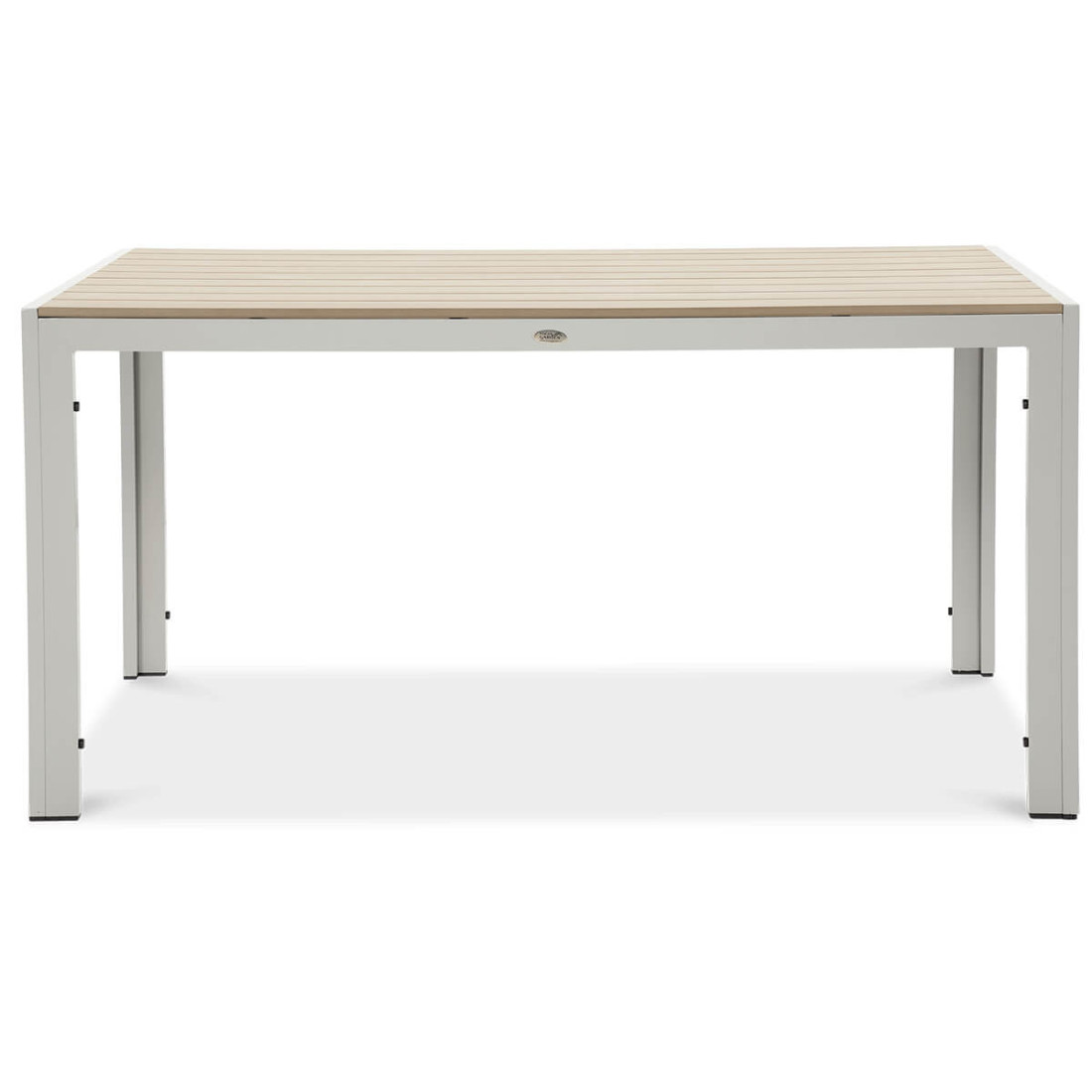 wysoki jadalniany stół z blatem z deski kompozytowej polywood