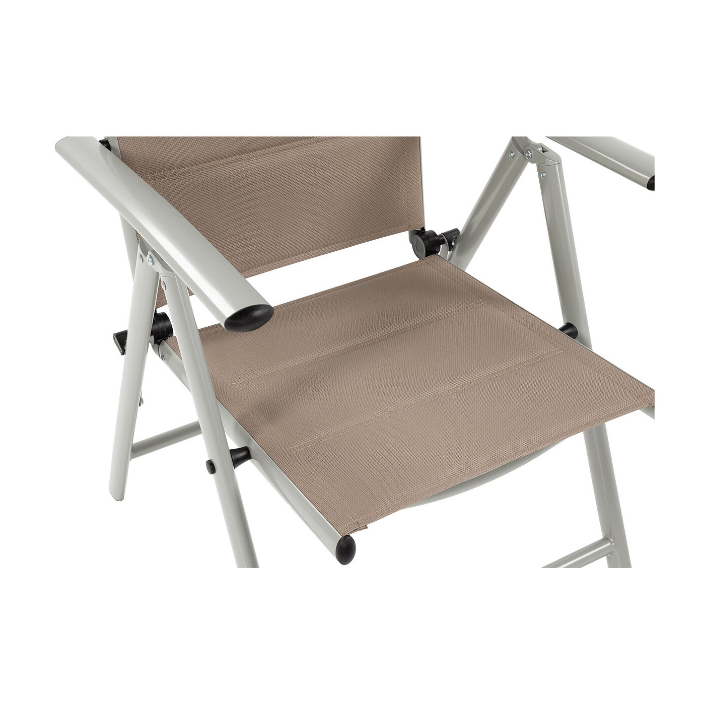 Zbliżenie na szczegóły krzesła ogrodowego sydney taupe