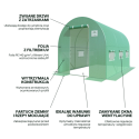 Tunel ogrodowy, foliowy funkcjonalności, najważniejsze cechy zielony 6m2 Cultivo
