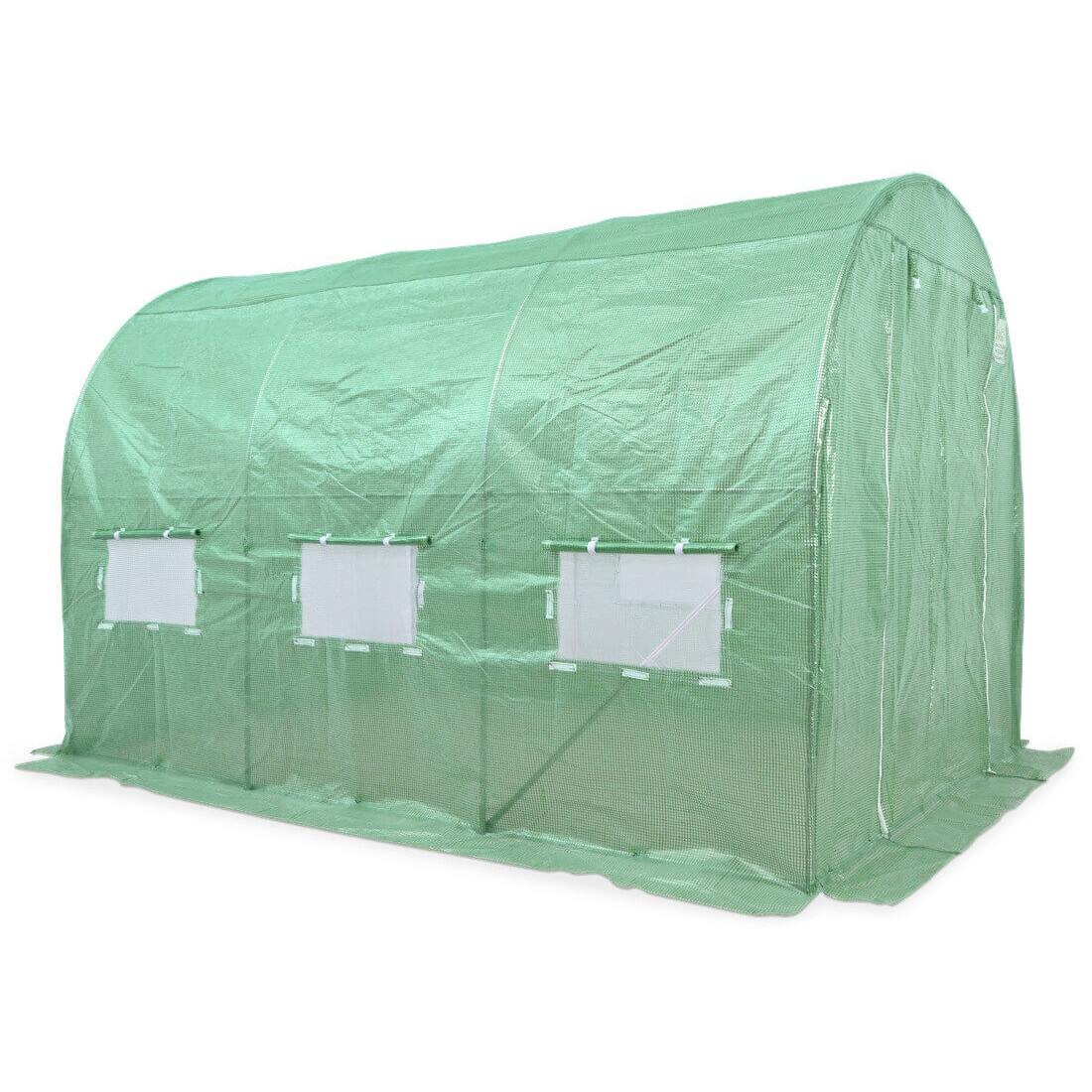 Tył tunelu ogrodowego w kolorze zielonym o wymiarach 5m2 od Cultivo