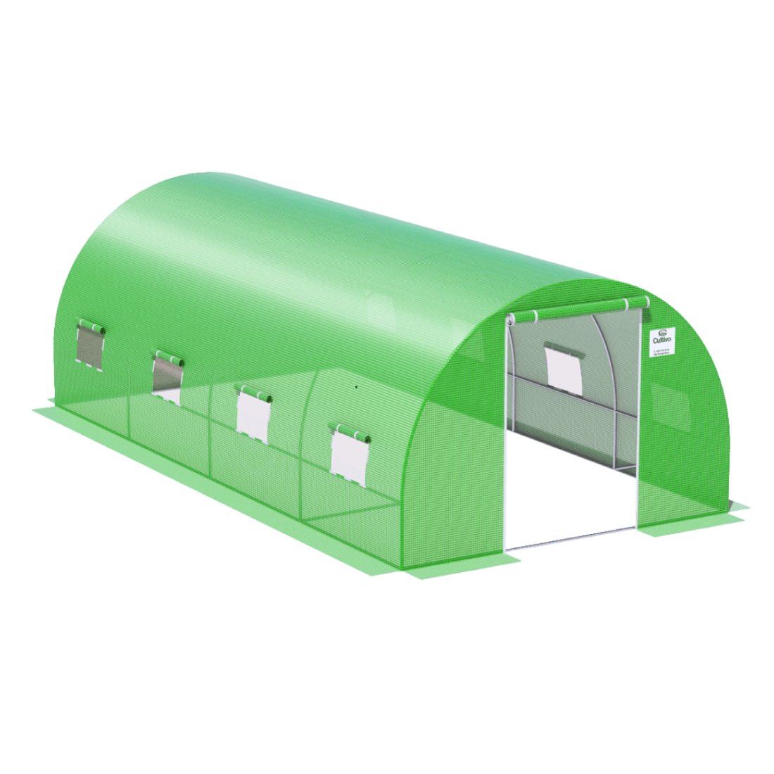 Zbliżenie na zapięcie wejścia do tunelu ogrodowego od Cultivo 