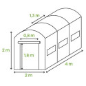 Wymiary tunelu foliowego od Cultivo 8m2