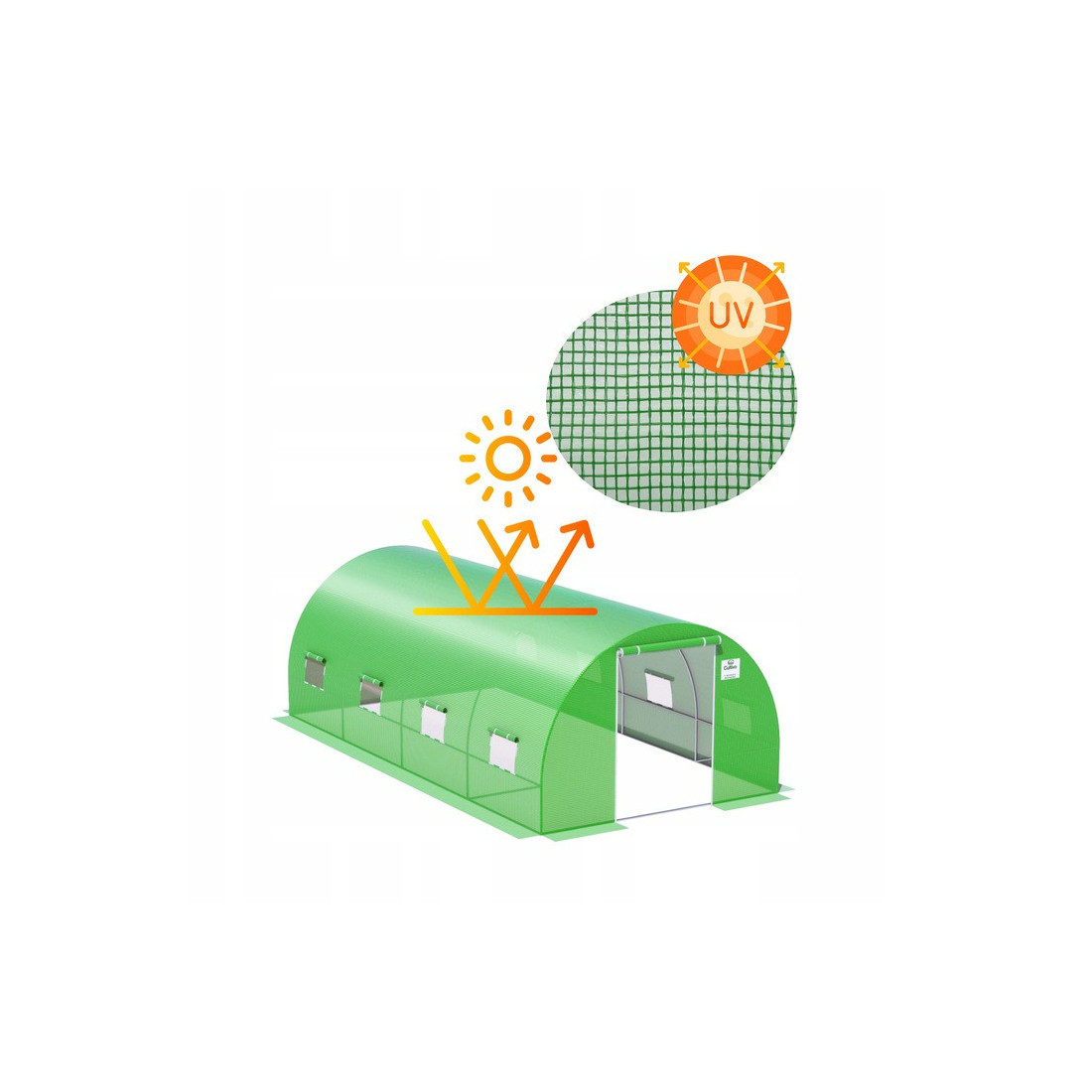 Zbliżenie na siatkę tunelu od Cultivo