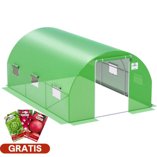 tunel cultivo zielony, 3 sekcje, nasiona gratis