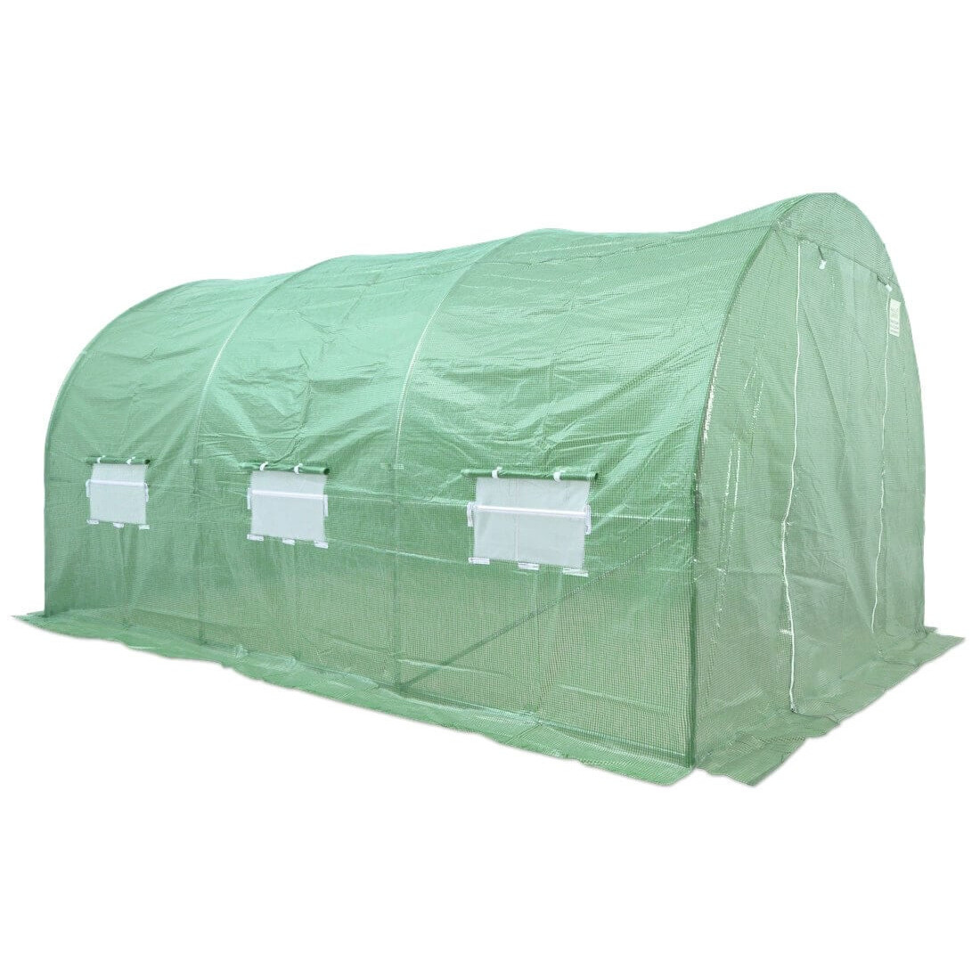 Tył tunelu foliowego od Cultivo 3x4,5x2m w kolorze zielonym