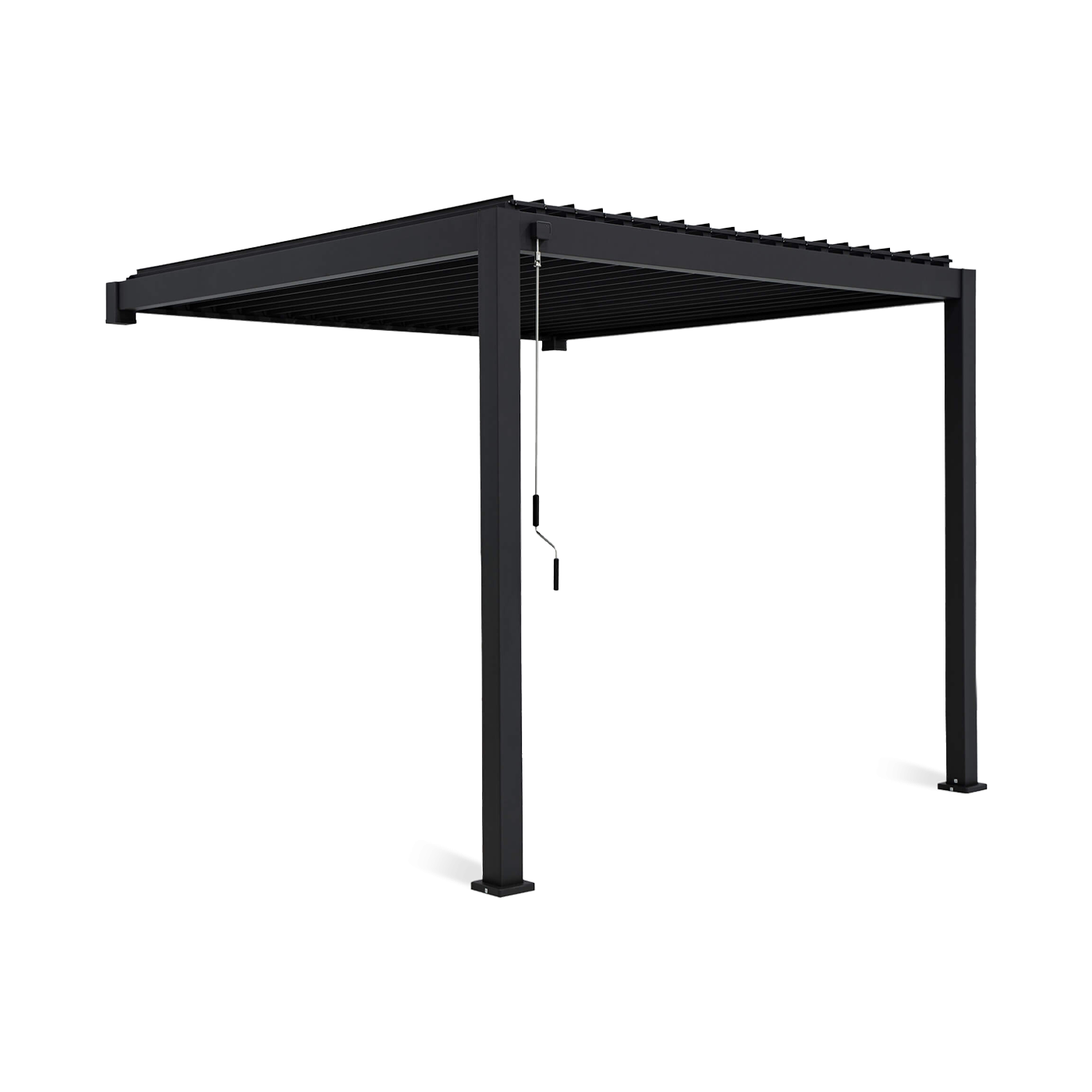 Pergola ścienna ogrodowa na taras 3x3 Premium Wall Anthracite - Gutroof