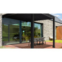 Aranżacja pergoli tarasowej Premium Wall 3x3 Gutroof