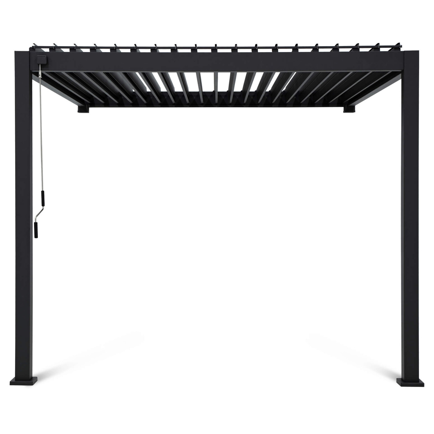 Pergola ścienna na taras 3x3 Premium Wall Anthracite - Gutroof