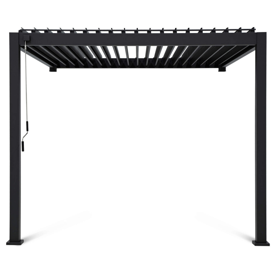 Pergola ścienna na taras 3x3 Premium Wall Anthracite - Gutroof