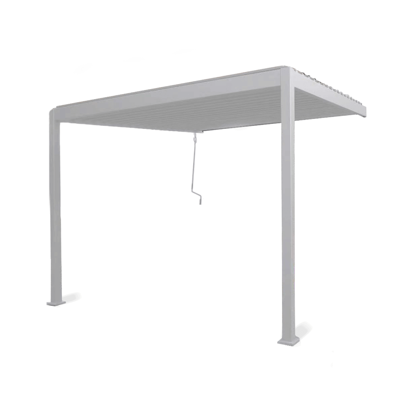 Pergola tarasowa do ogrodu, ścienna 3x3 Premium Wall White - Gutroof