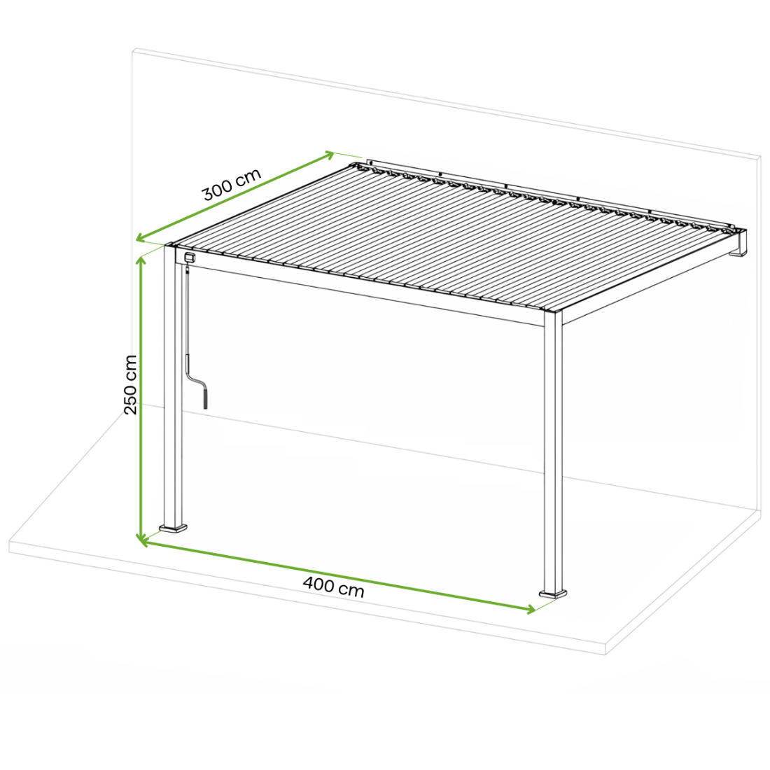 PREMIUM WALL 3x4 PERGOLA TARASOWA ANTHRACITE