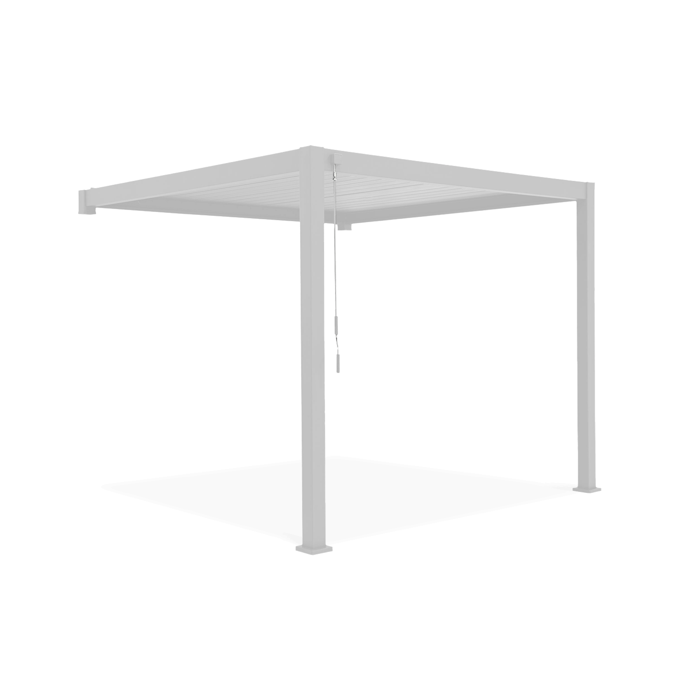 Pergola ścienna ogrodowa na taras Premium Wall 3x4 White Gutroof