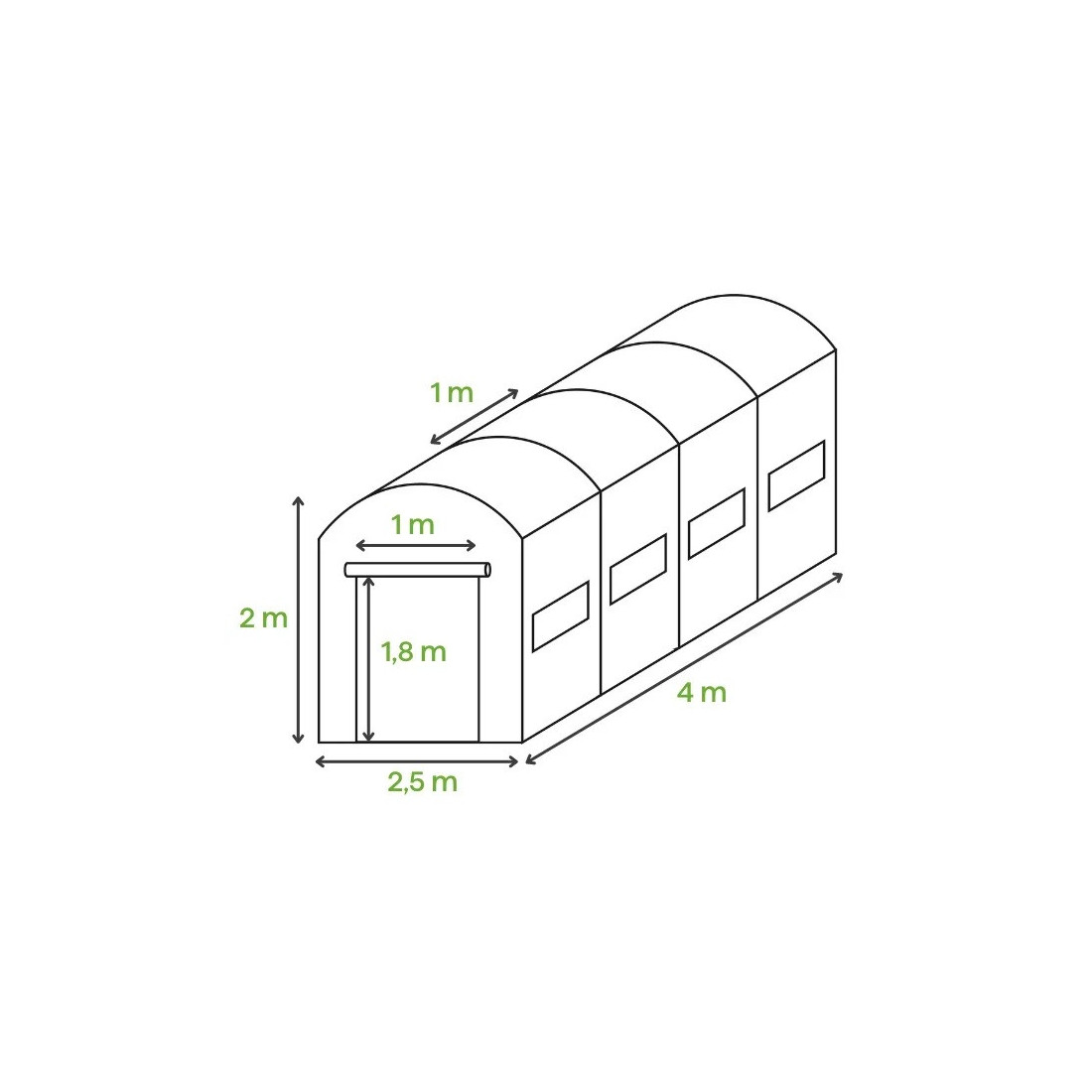 Wymiary tunelu ogrodowego od marki Cultivo 