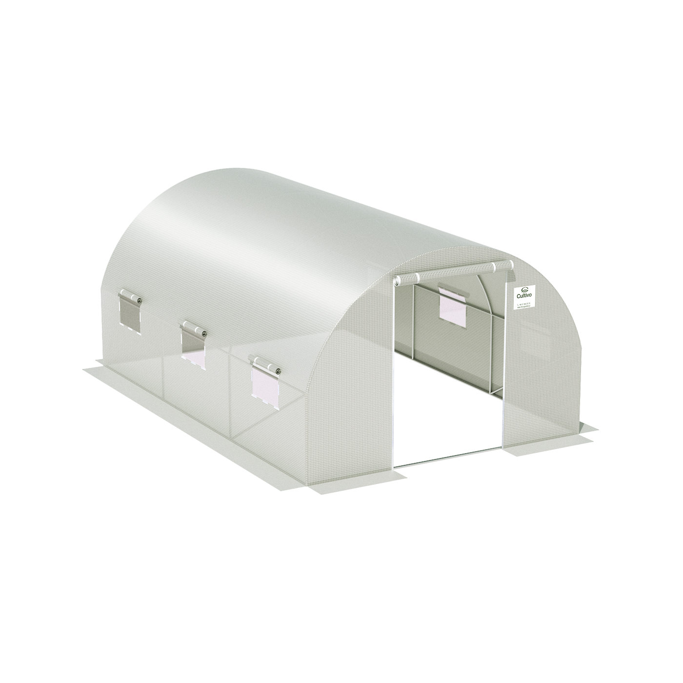 Zdjęcie z lotu ptaka tunelu ogrodowego od Cultivo w kolorze zielonym 