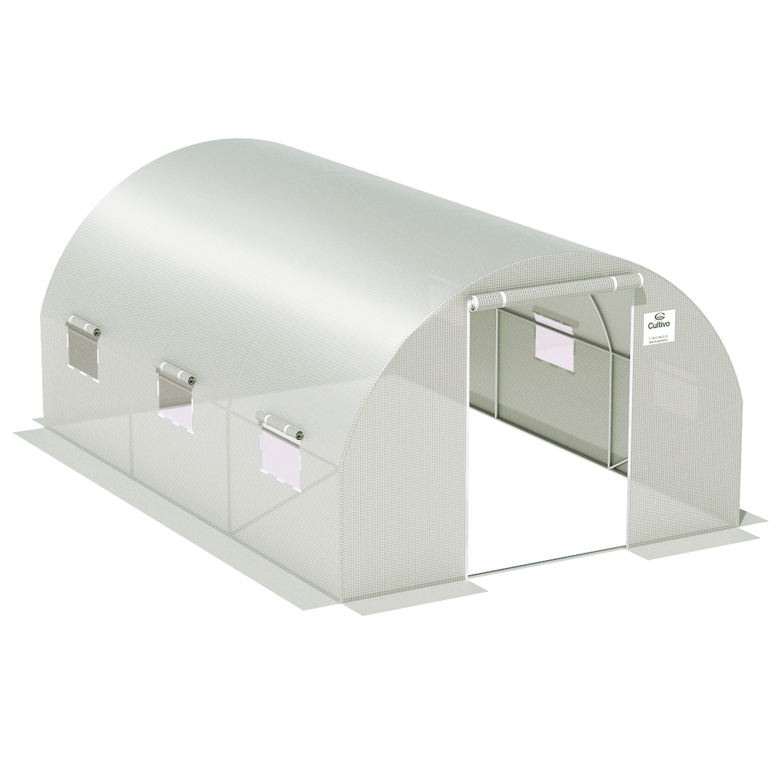 Zdjęcie z lotu ptaka tunelu ogrodowego od Cultivo w kolorze zielonym 