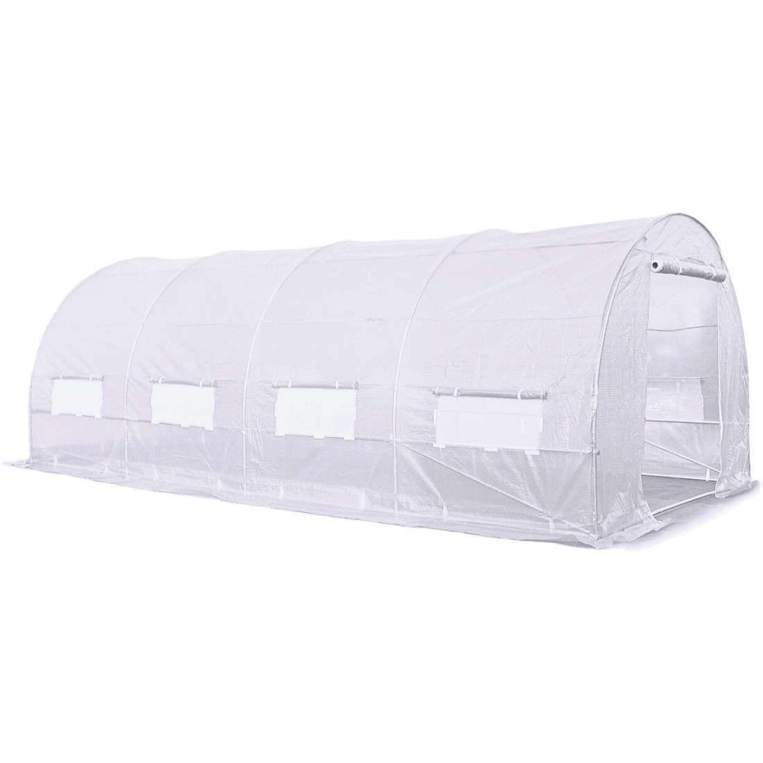 Bok tunelu Cultivo o wymiarach 18m2 w kolorze białym