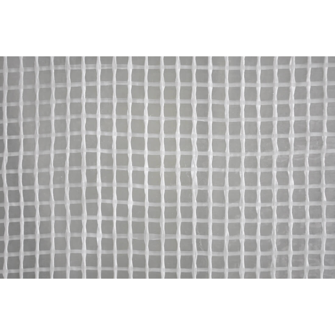 Zbliżenie na szczegóły siatki tunela ogrodowego w kolorze zielonym od Cultivo