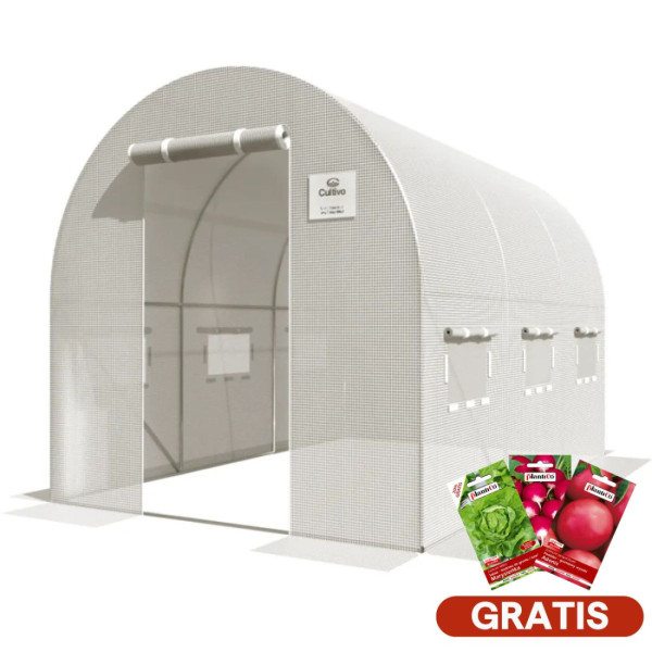 Tunel Foliowy 2x3x2 - 6m2 Biały z nasionami gratis