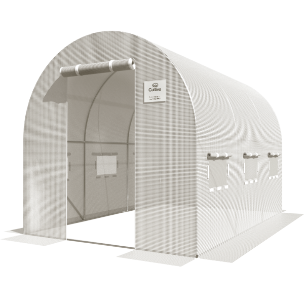 Przednie ujęcie tunelu foliowego 6m2 w kolorze od Cultivo