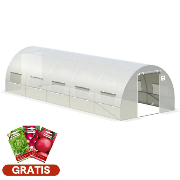 tunel na pomidory cultivo z podwójnymi drzwiami, 5 sekcji, nasiona gratis