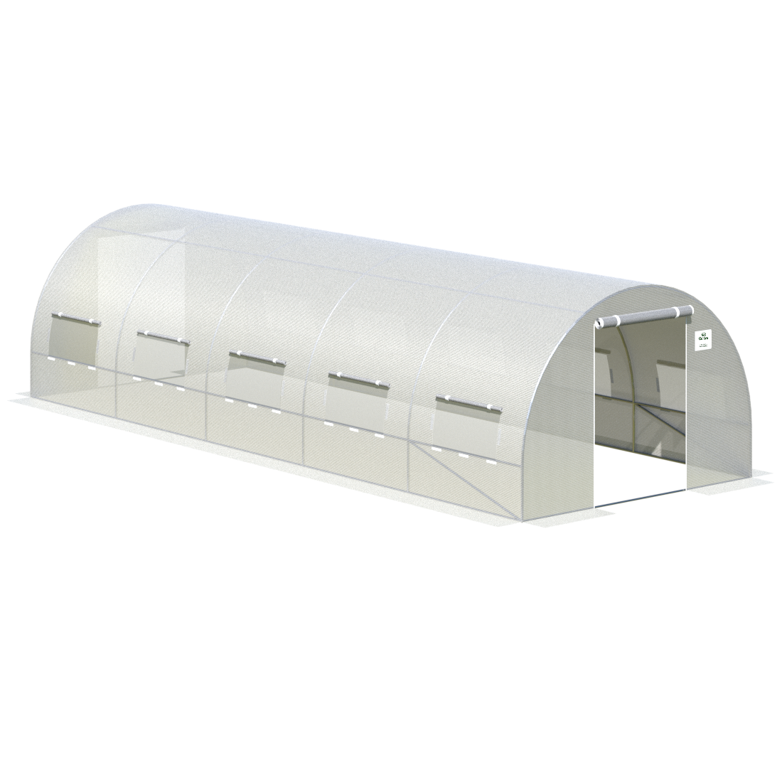 Infografika, zalety tunelu ogrodowego marki Cultivo o wymiarach 18m2