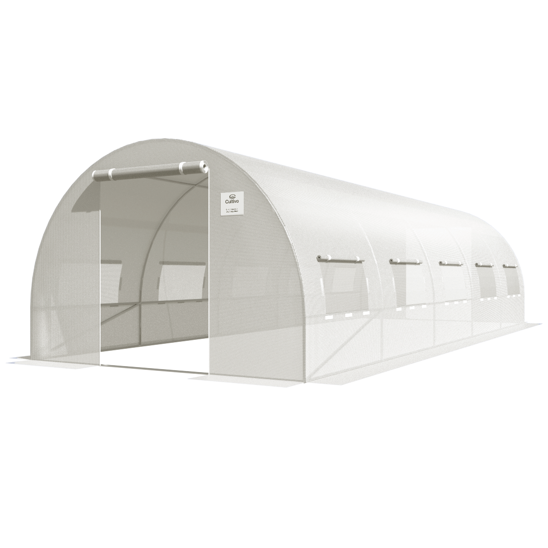 Zbliżenie na szczegóły stelażu tunelu ogrodowego Cultivo