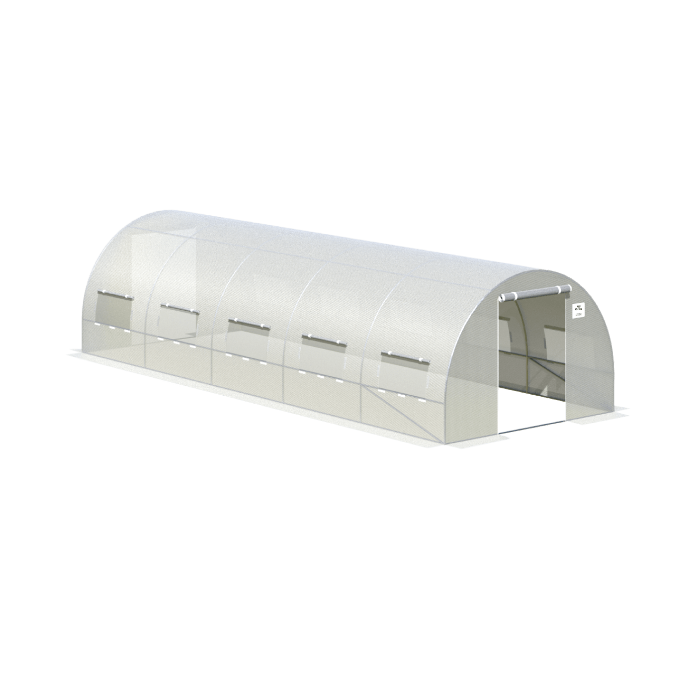 TUNNEL 3x8 WHITE 2x DOORS