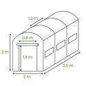 Tunel foliowy 2x3,5x2,7m2 - biały