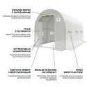 Tunel foliowy 2x3,5x2,7m2 - biały