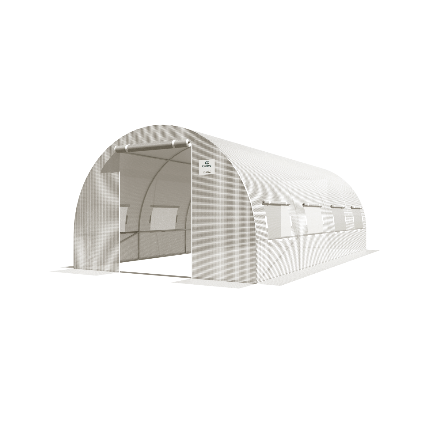 TUNNEL 3x6 WHITE 2x DOORS